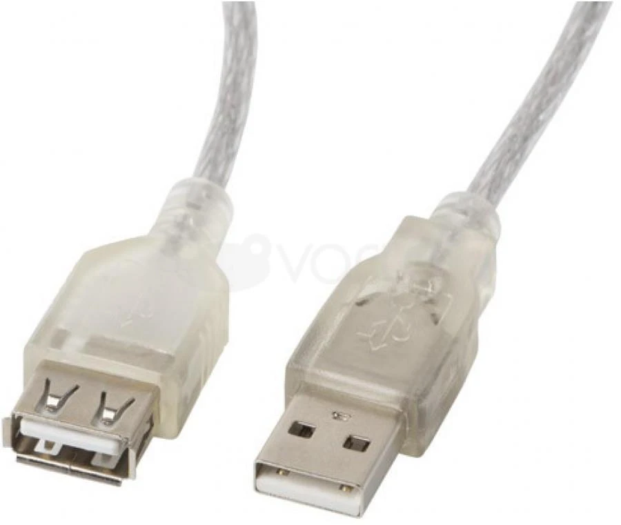 LANBERG CA-USBE-12CC-0050-TR ilgintuvas USB 2.0 AM-AF su feritu 5 m