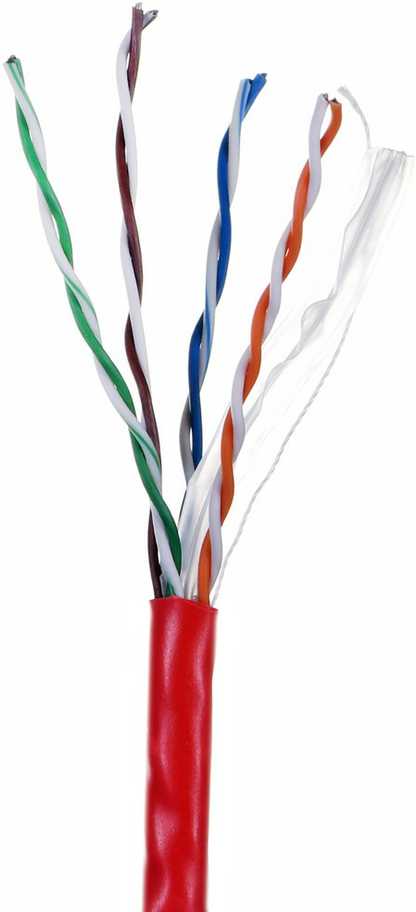 LANBERG Lan Cable UTP 1Gb/s 305m solid CCA Raudona