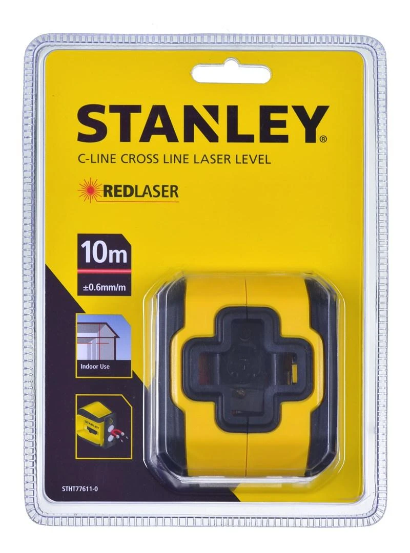 Kryžminis lazerinis nivelyras Stanley C-line; raudonas