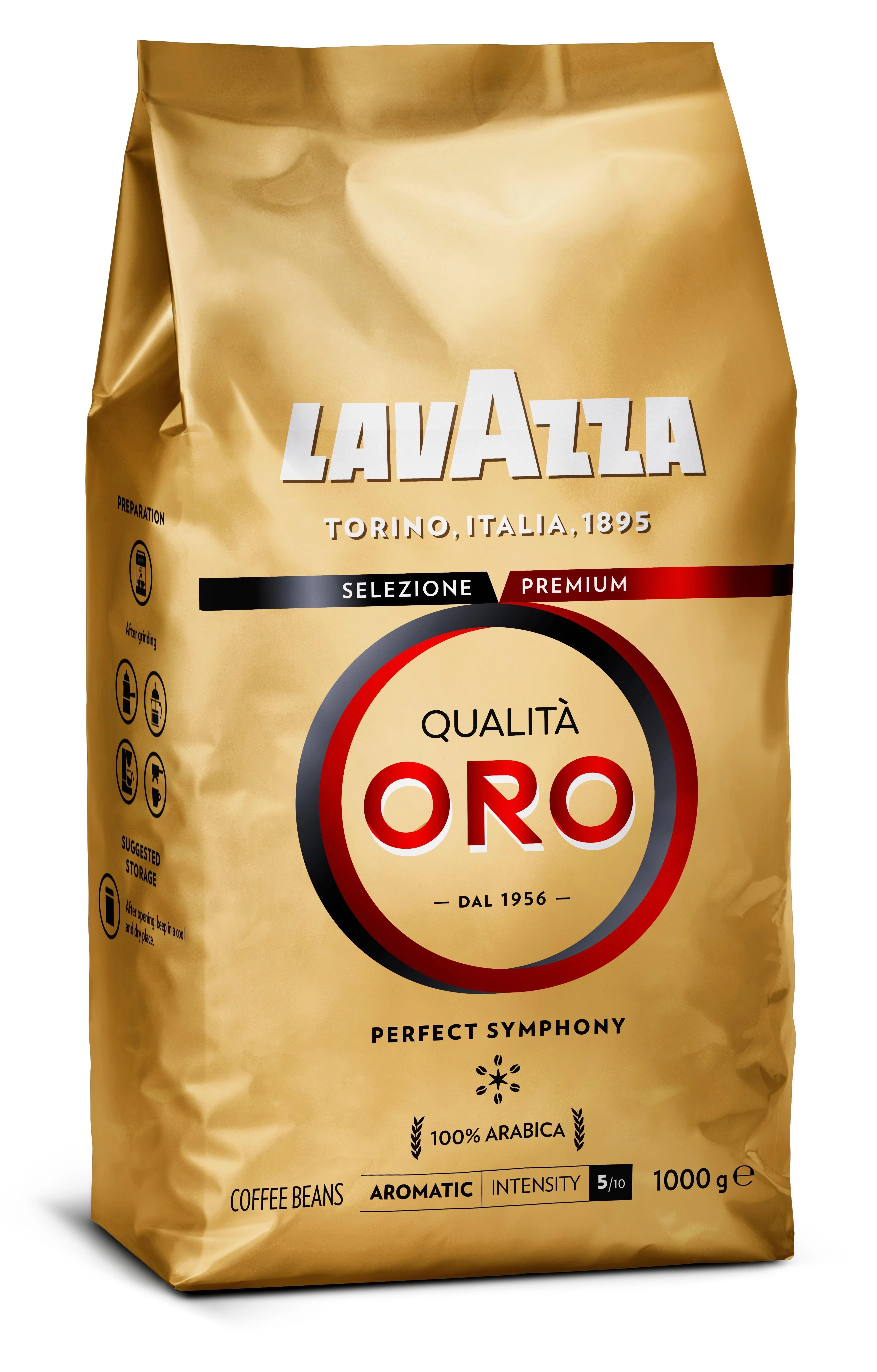 Lavazza | Qualita Oro | Coffee Beans | 100% Arabica | 1000 g