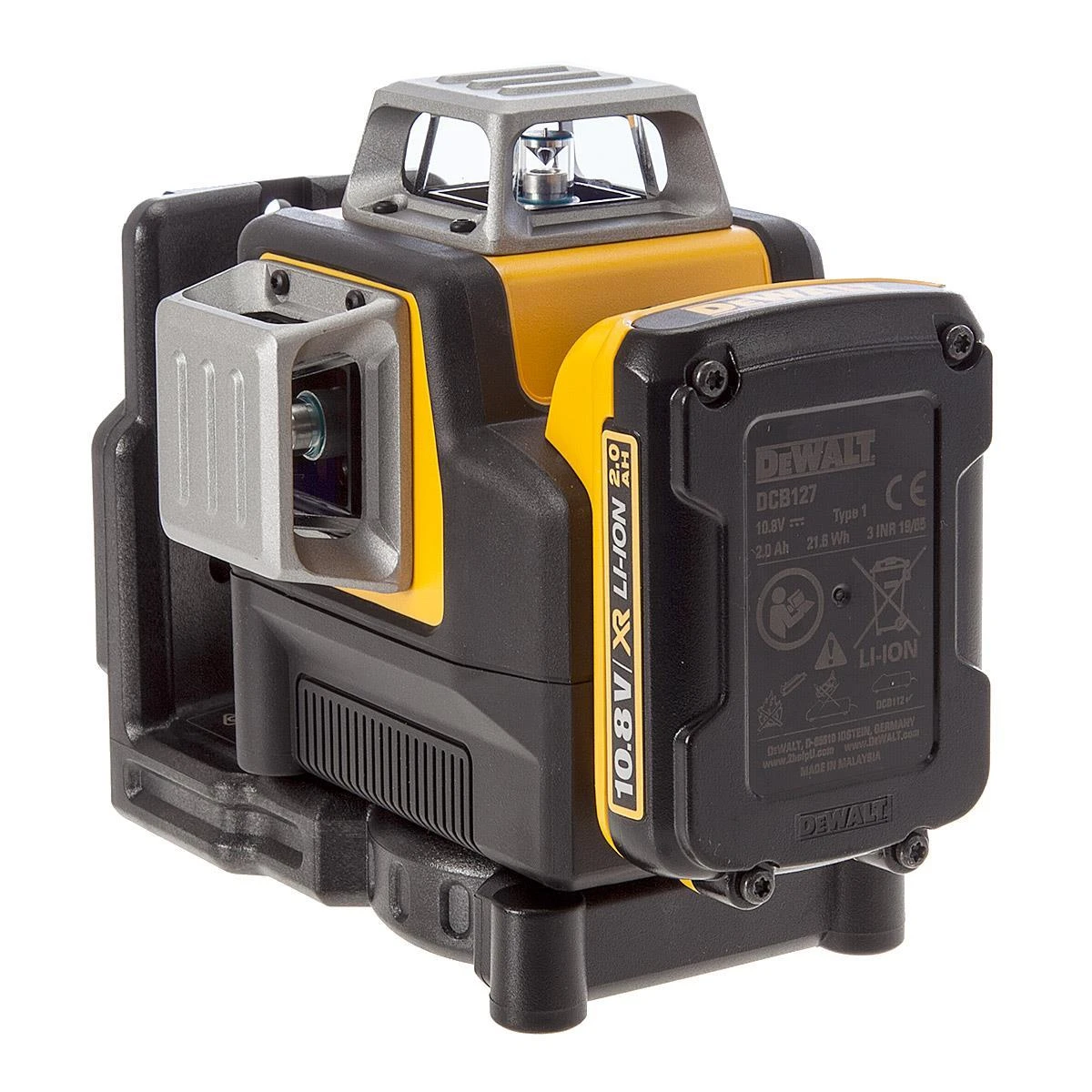 Lazerinis nivelyras DeWalt DCE0811D1G, žalias, 1x2.0Ah