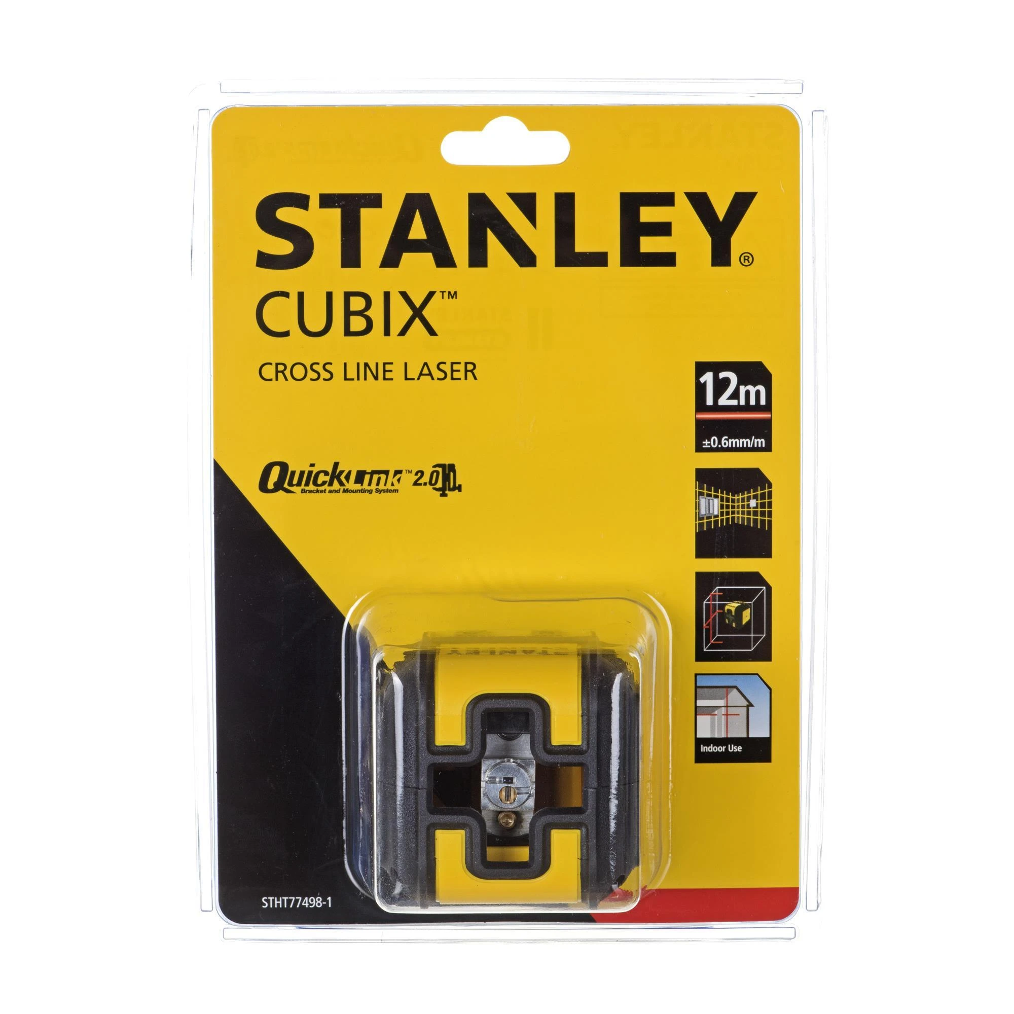 STANLEY lazerinis nivelyras Cubix, raudonas spindulys
