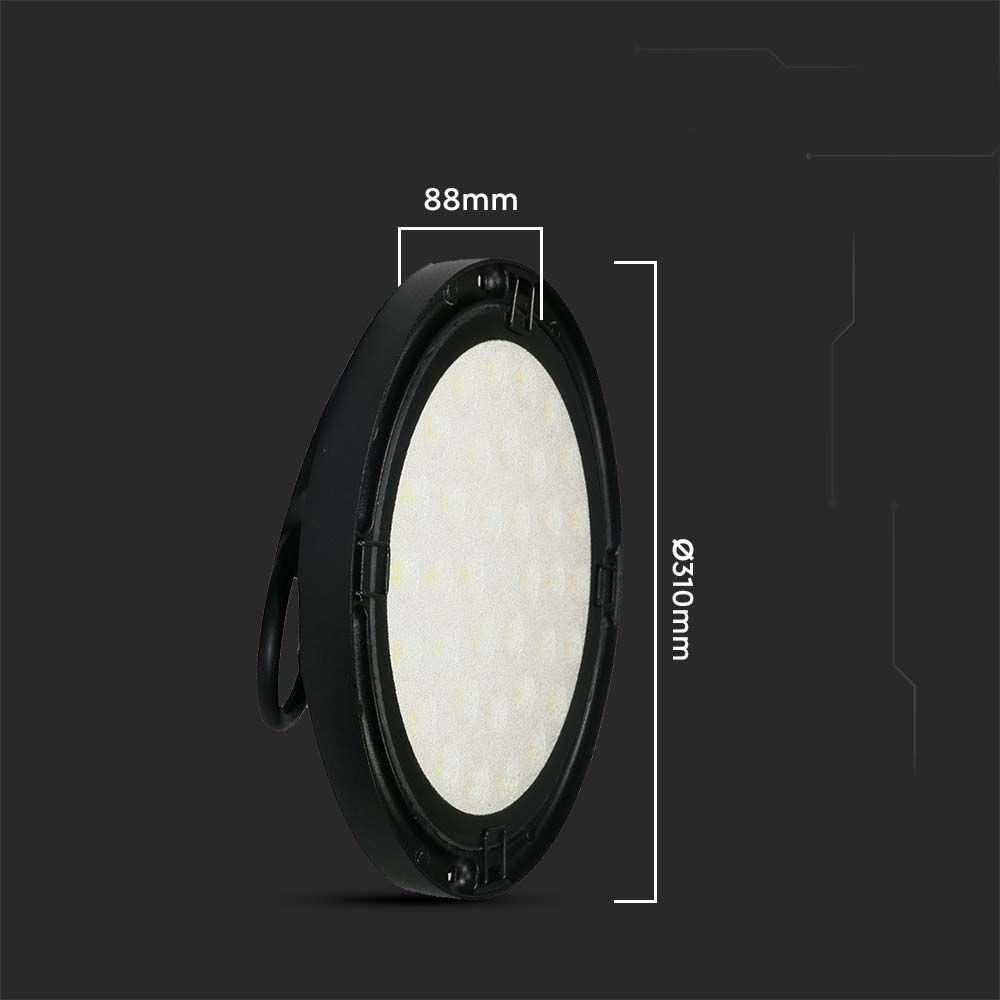 V-tac 200W LED UFO sandėlio šviestuvas, juodas, 4000K