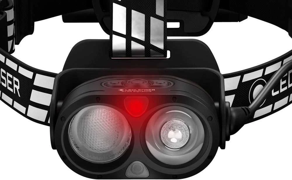 LED Lenser Galvos Žibintas - Ledlenser H19R Juodas