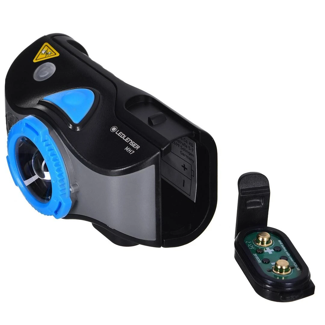 LED Lenser Mėlyna LEDLENSER LATARKA CZOŁOWA MH7, Juodas-Mėlynas, WINDOW BOX