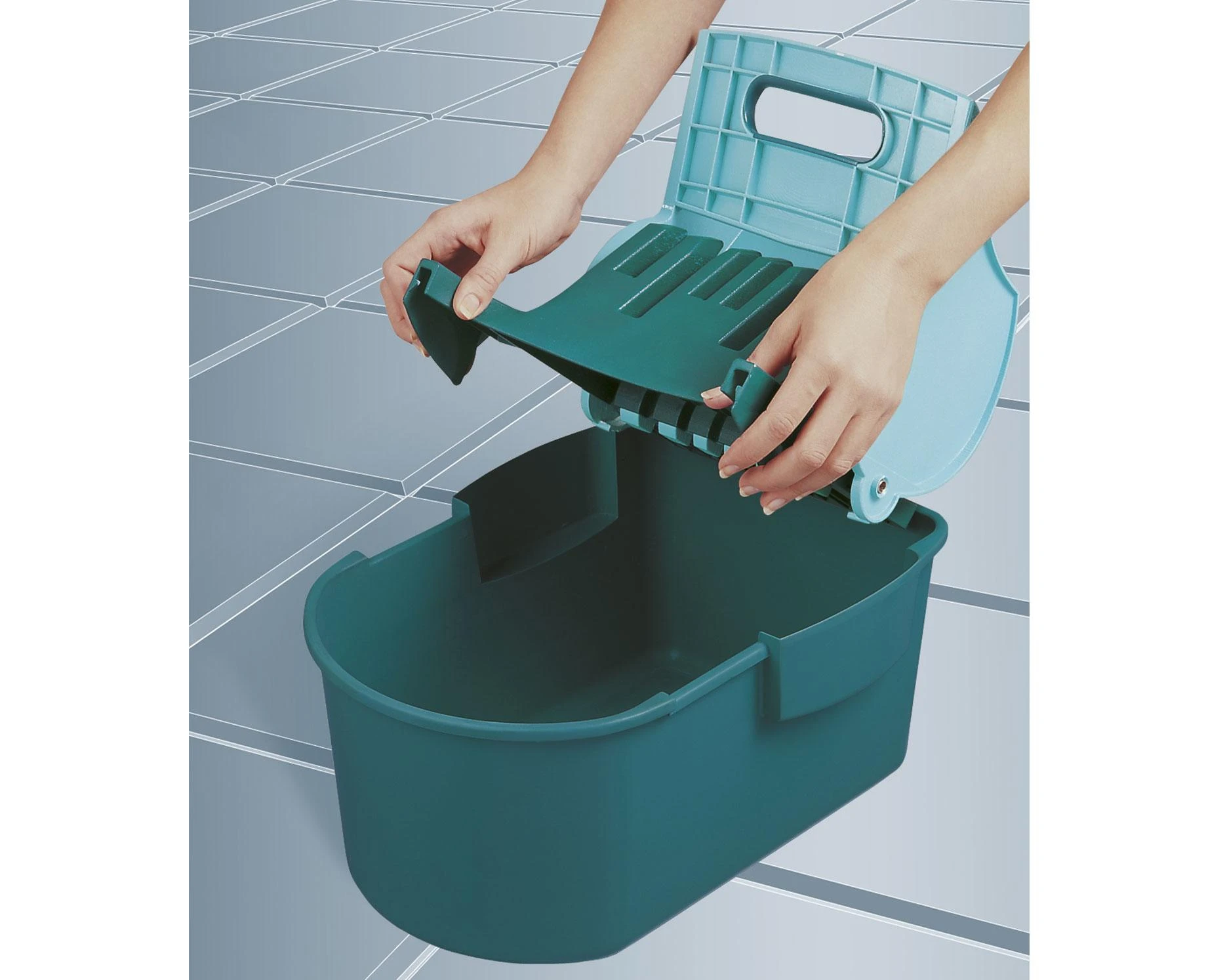 Leifheit Grindų šepečio kibiras PROFI COMPACT