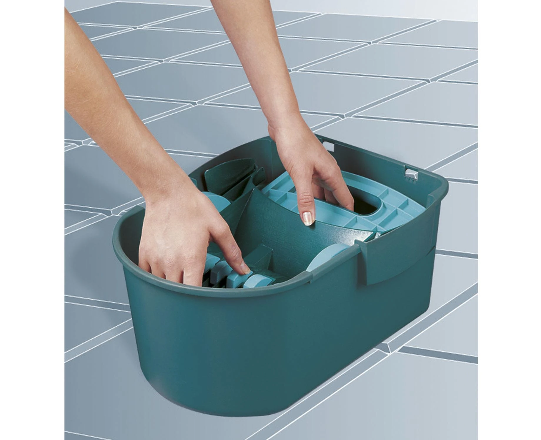 Leifheit Grindų šepečio kibiras PROFI COMPACT