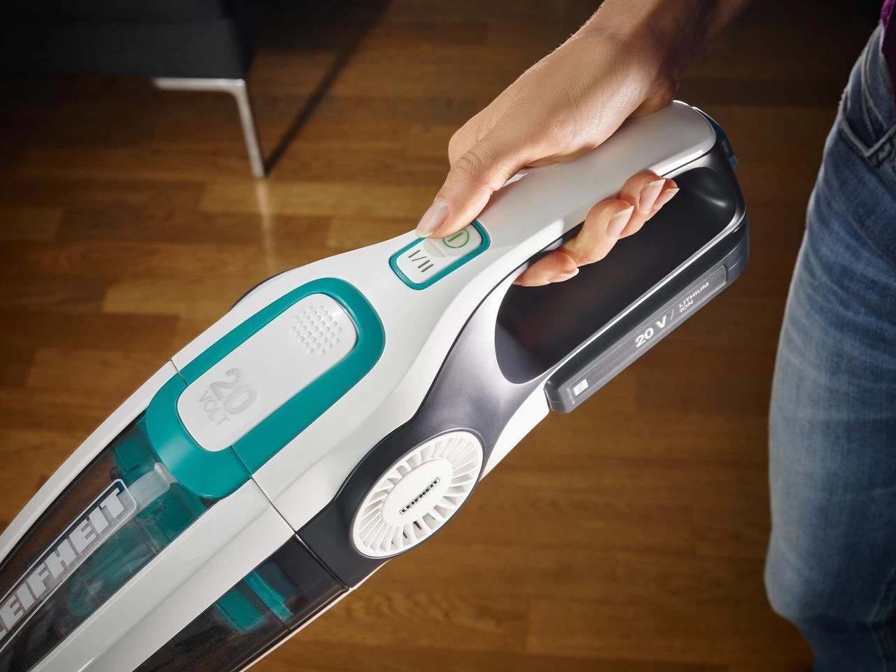 Dulkių siurblys Leifheit PowerVac 2in1 2-in-1 stick vacuum Baterija Dry Cyclonic Bagless Juodas, Mėlyna, Baltas
