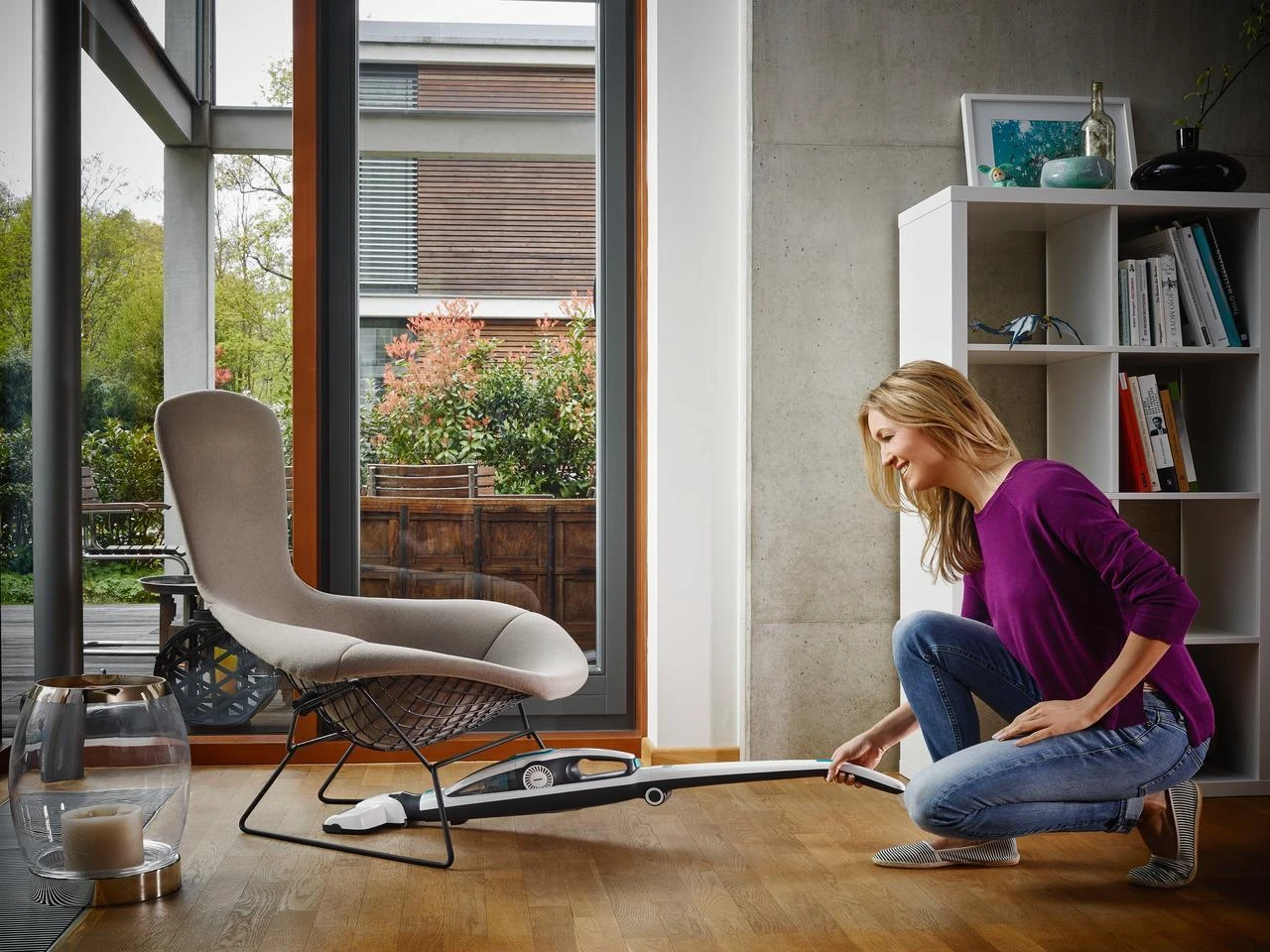 Dulkių siurblys Leifheit PowerVac 2in1 2-in-1 stick vacuum Baterija Dry Cyclonic Bagless Juodas, Mėlyna, Baltas