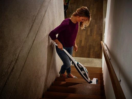 Dulkių siurblys Leifheit Rotaro PowerVac 2in1 20V Bagless Juodas, Mėlyna