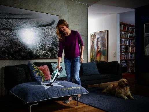 Dulkių siurblys Leifheit Rotaro PowerVac 2in1 20V Bagless Juodas, Mėlyna