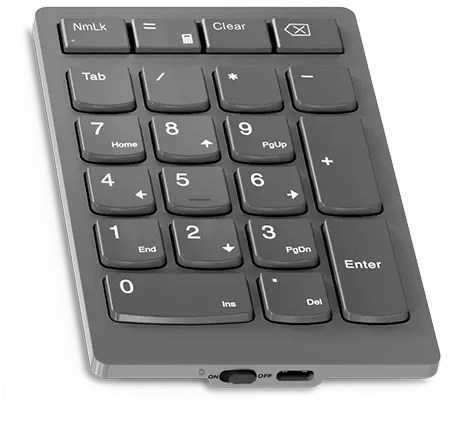 Lenovo | Go Wireless Skaičių klaviatūra | Skaičių klaviatūra | Wireless | N/A | Storm Pilkas