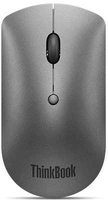 Pelė Lenovo ThinkBook Bluetooth Silent Mouse, Pilkos spalvos