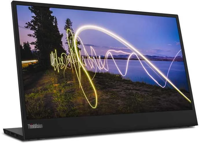 Monitorius Lenovo ThinkVision M15 15,6 colio, IPS, FHD, 1920 x 1080, 16:9, Įjungta: 6 ms Išjungta: 14 ms, 250 cd/m², Juodas, 1 x USB Type-C, 60 Hz