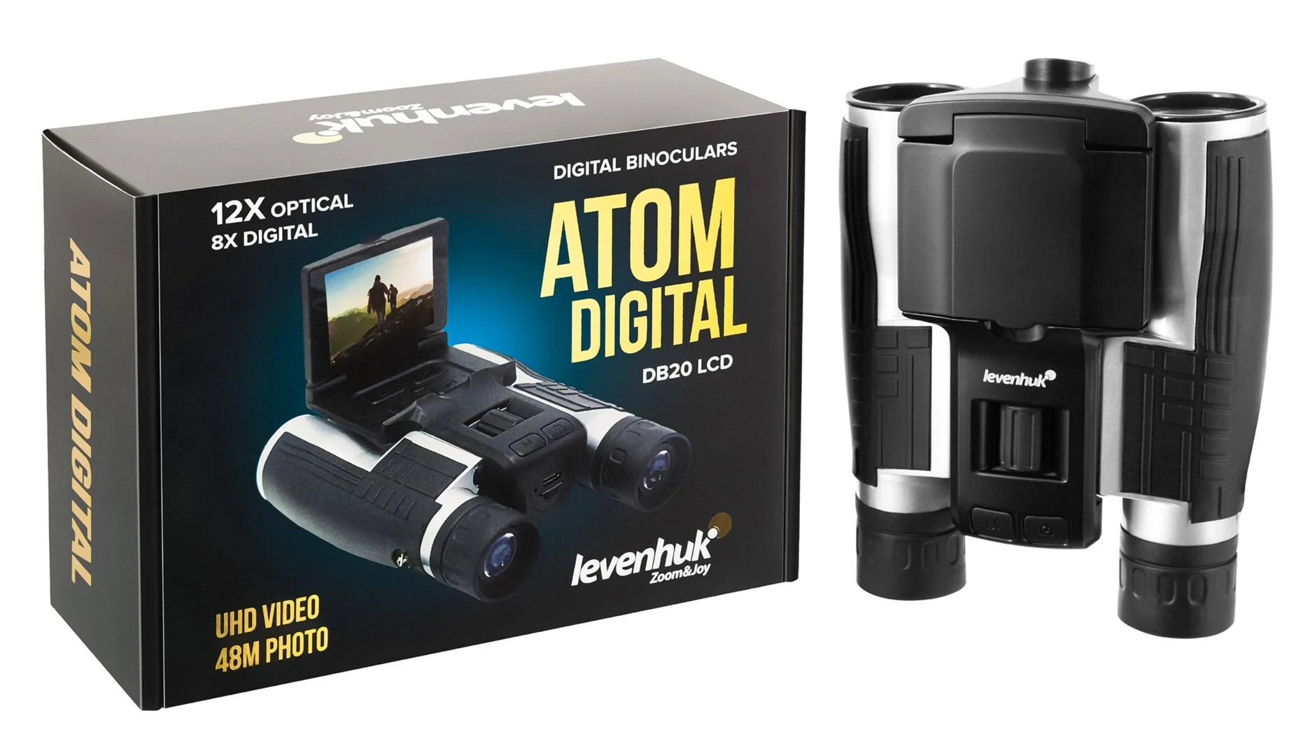 Žiūronai Levenhuk Atom DB20 LCD skaitmeninis optinis žiūronas