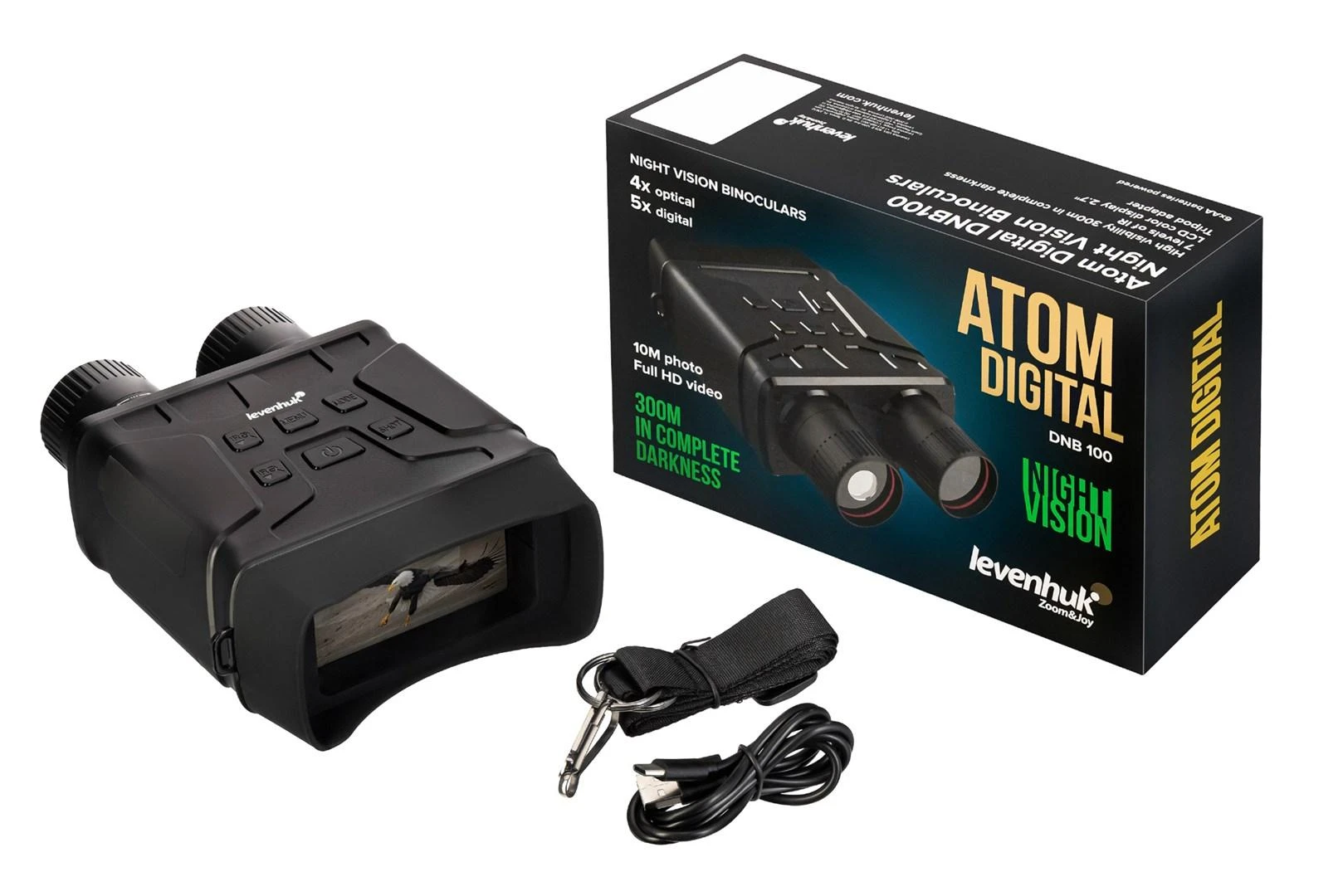 Levenhuk Atom Digital DNB100 naktinio matymo žiūronai