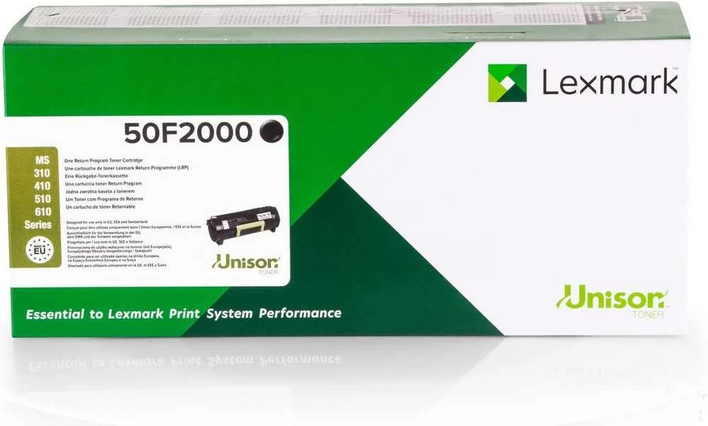 Lexmark 502 (50F2000) Lazerinė kasetė, Juoda