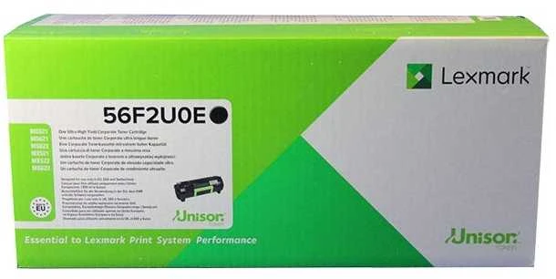 Lexmark 56F2U0E Juodas Ultra High Yield Corporate Toneris Cartridge | „Lexmark Ultra High Yield Corporate Toneris Cartridge“ | 56F2U0E itin didelės našumo įmonės dažų kasetė | Tonerio kasetė | Juodas