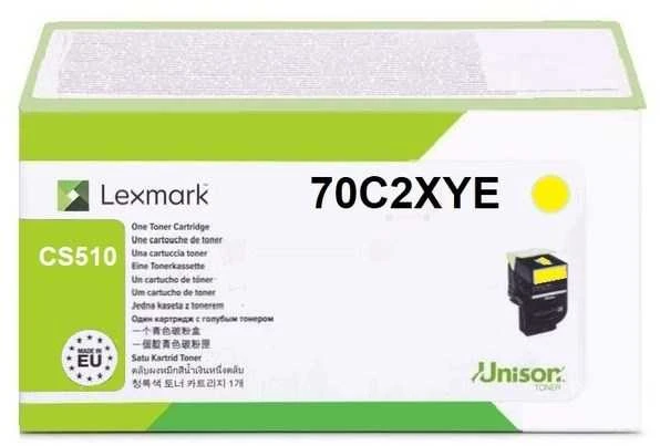 Lexmark 70C2XYE (702XC) Toneris kasetė, Geltona, 4000 puslapių