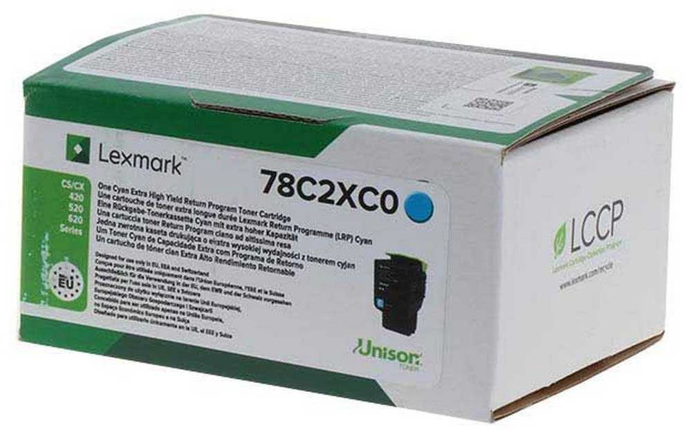LEXMARK 78C2XC0 žydras toneris