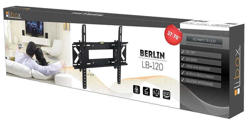 Laikiklis Libox LB-120 TV mount/stand 2.16 m (85") Juodas