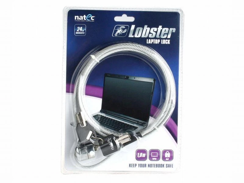 NATEC NZL-0225 Lobster - nešiojamojo kompiuterio apsauginis kabelis