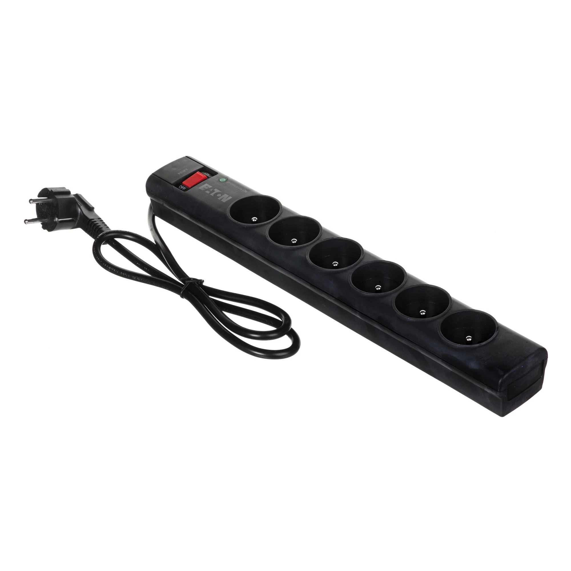 Eaton PS6F viršįtampių ribotuvas 6 AC išvestis(ys / čių) 220 - 250 V Juoda, Balta 1 m