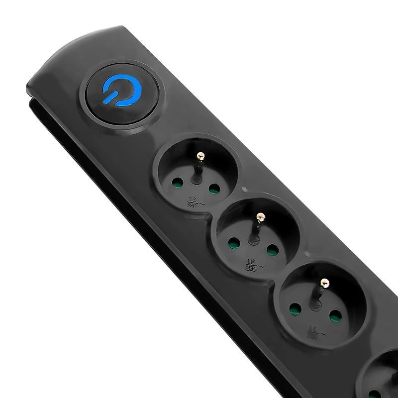 QOLTEC 50105 Viršįtampių apsauga 4 maitinimo lizdas 2,5m