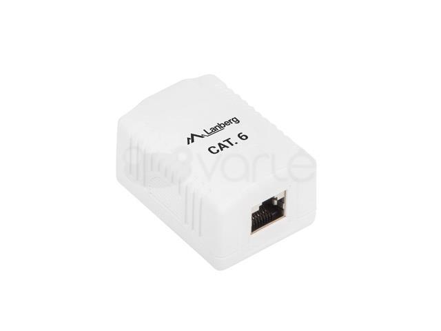 LANBERG OS6-0001-W FTP Data Box 1 prievado RJ45 ekranuotas kat. 6