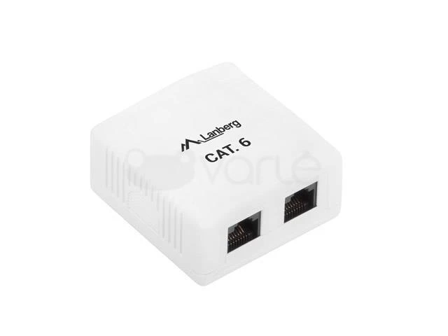 LANBERG OU6-0002-W UTP Data Box 2 prievadų RJ45 neekranuotas kat. 6
