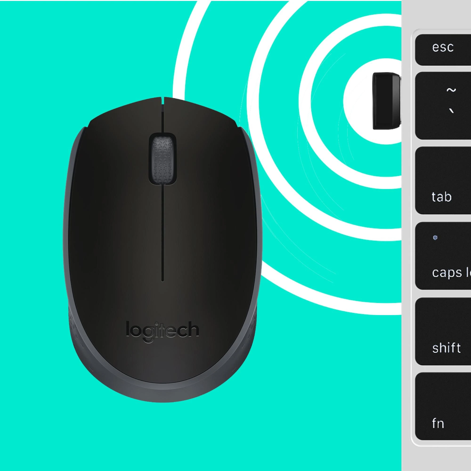 Belaidė pelė Logitech B170, Juoda