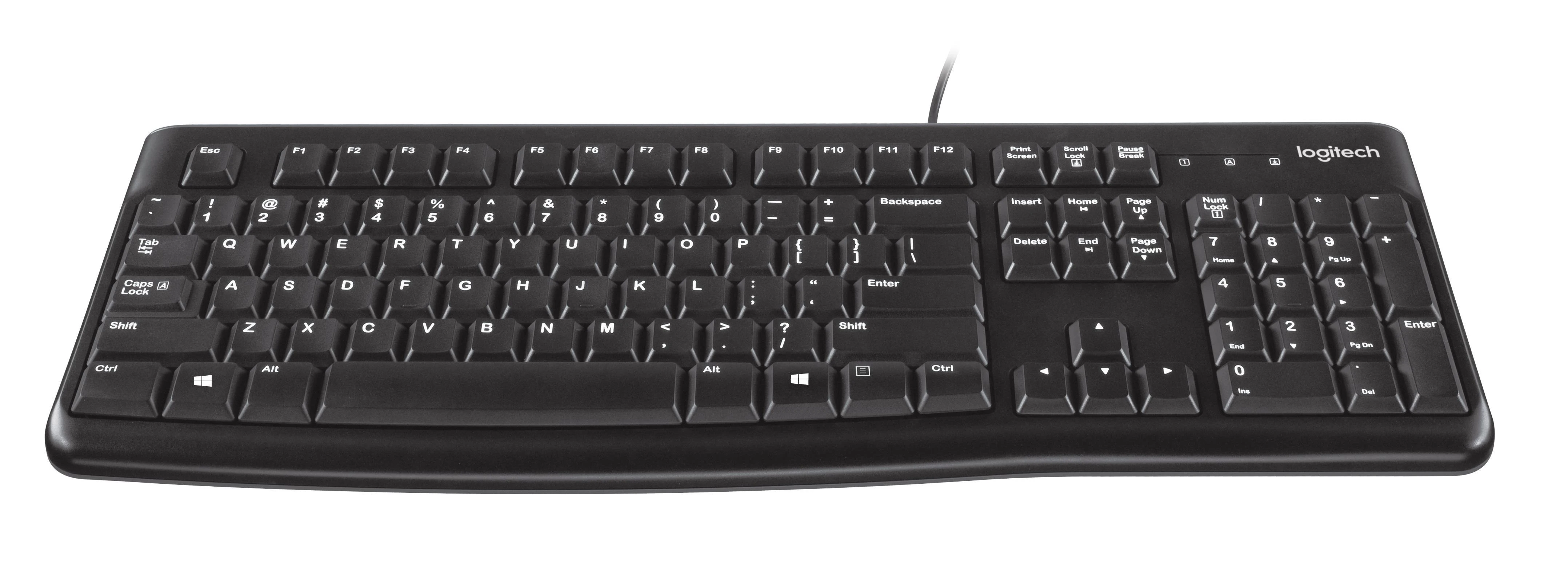 Laidinis klaviatūros ir pelės komplektas Logitech MK120, International išdėstymas