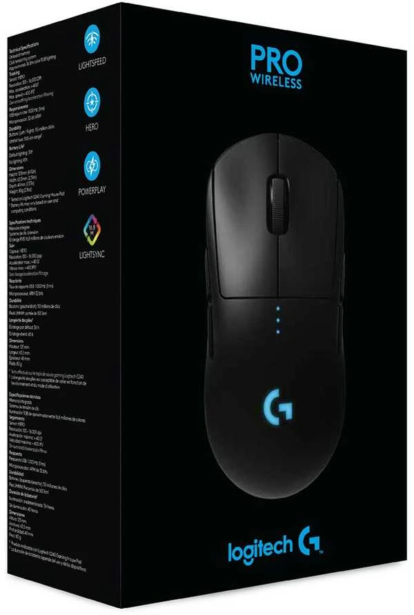 Belaidė žaidimų pelė Logitech G Pro, juodos spalvos (‎910-005272)