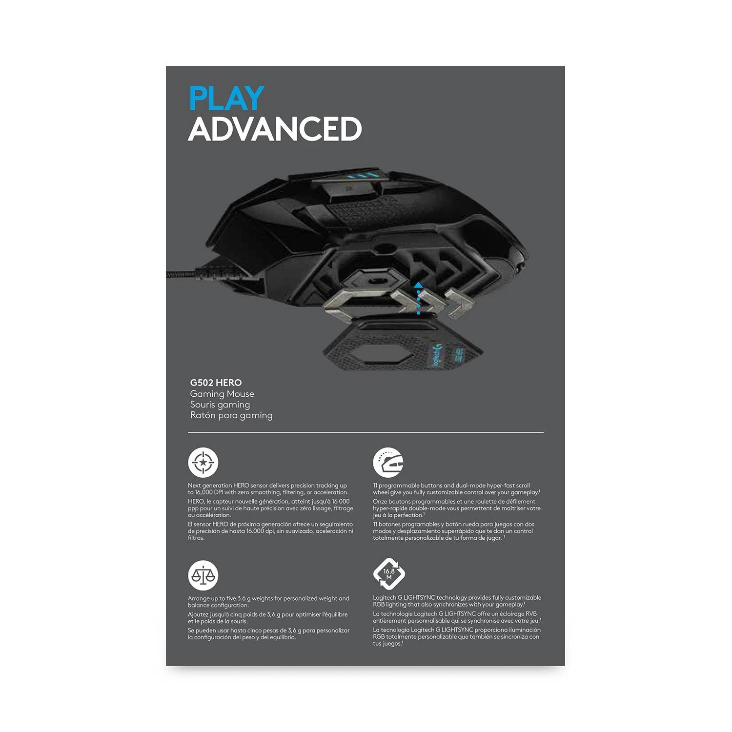 Žaidimų pelė Logitech G502 Hero