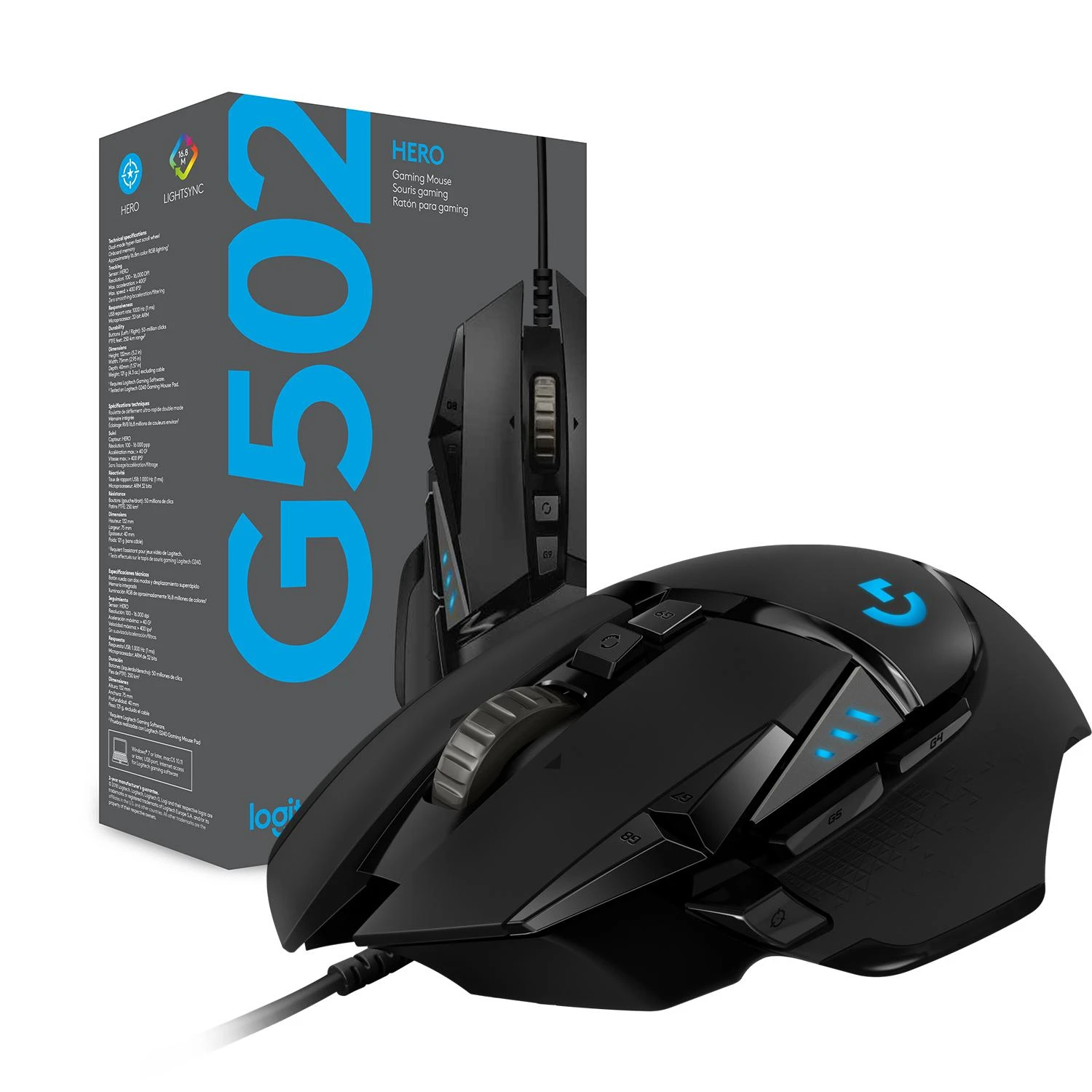 Žaidimų pelė Logitech G502 Hero
