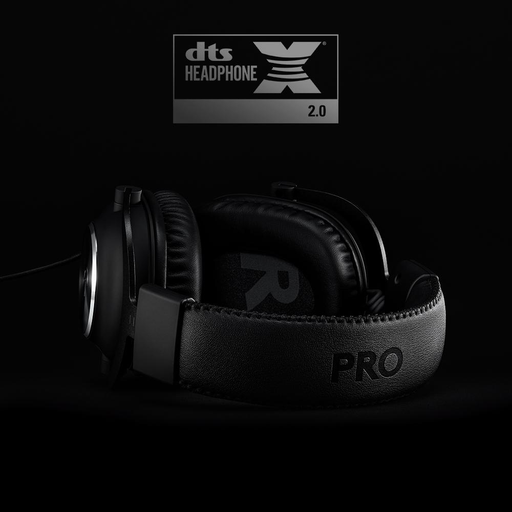 Žaidimų ausinės Logitech G PRO X, BLUE VO!CE, PRO-G 50mm, DTS X 2.0, USB  DAC, 3.5mm jungtis | Varle.lt