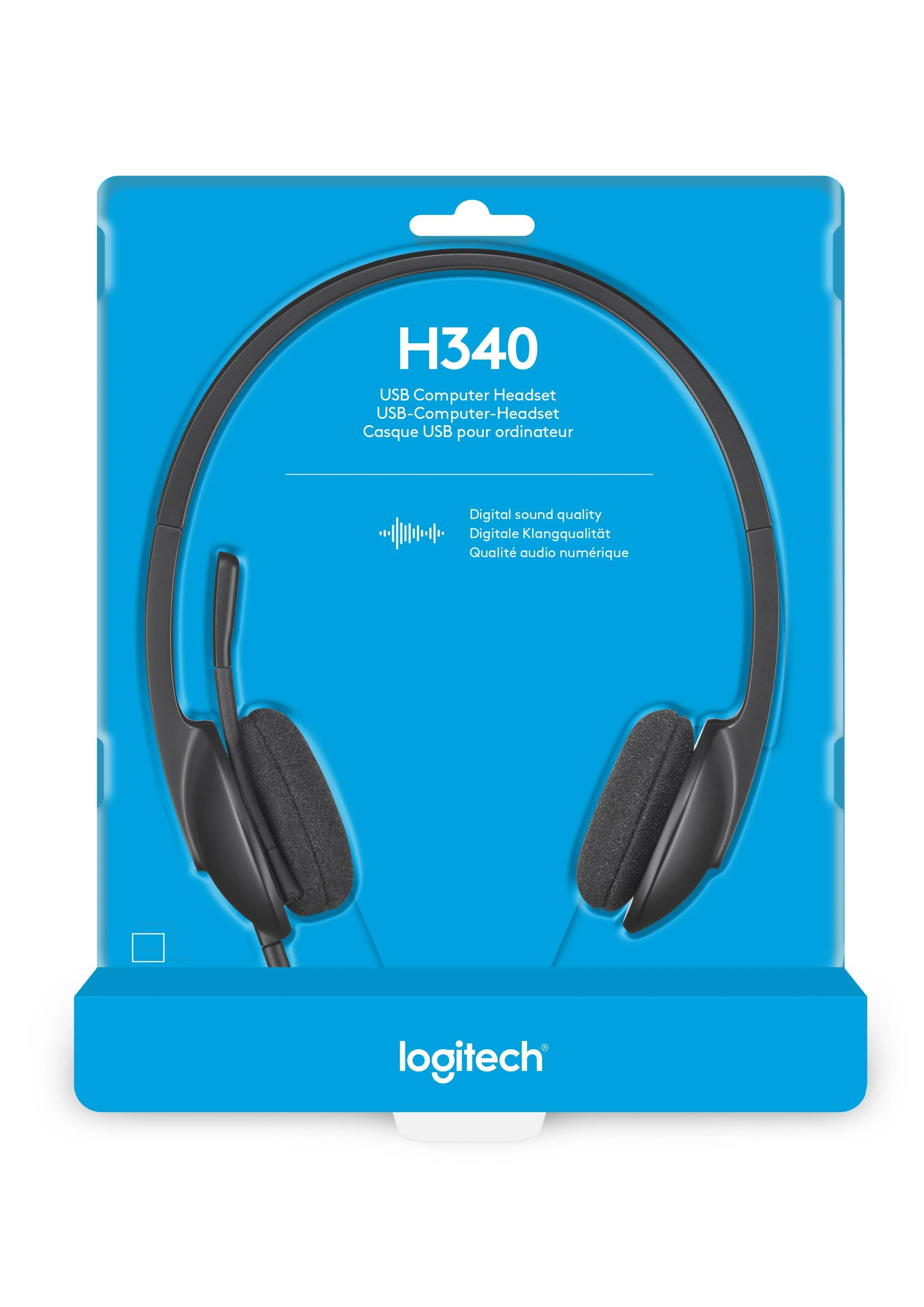 LOGITECH USB Ausinės H340 Ausinės on-ear su laidu