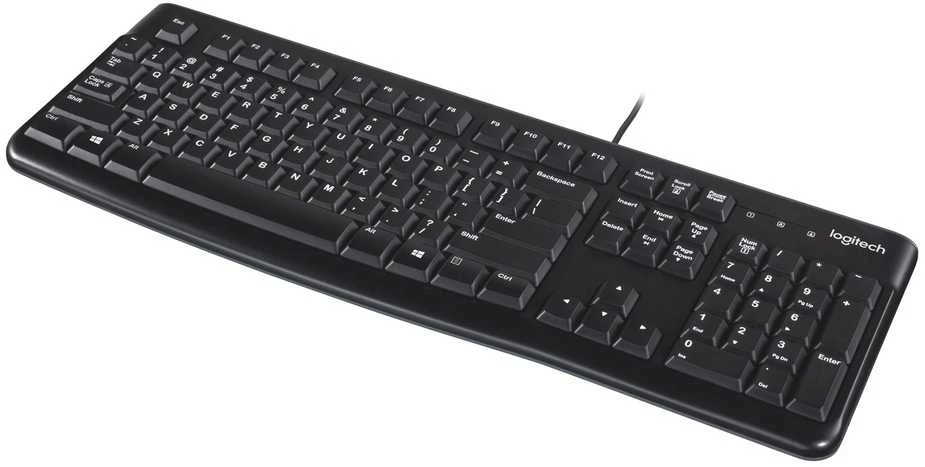 Logitech klaviatūra K120 su laidu, US/INT išdėstymas