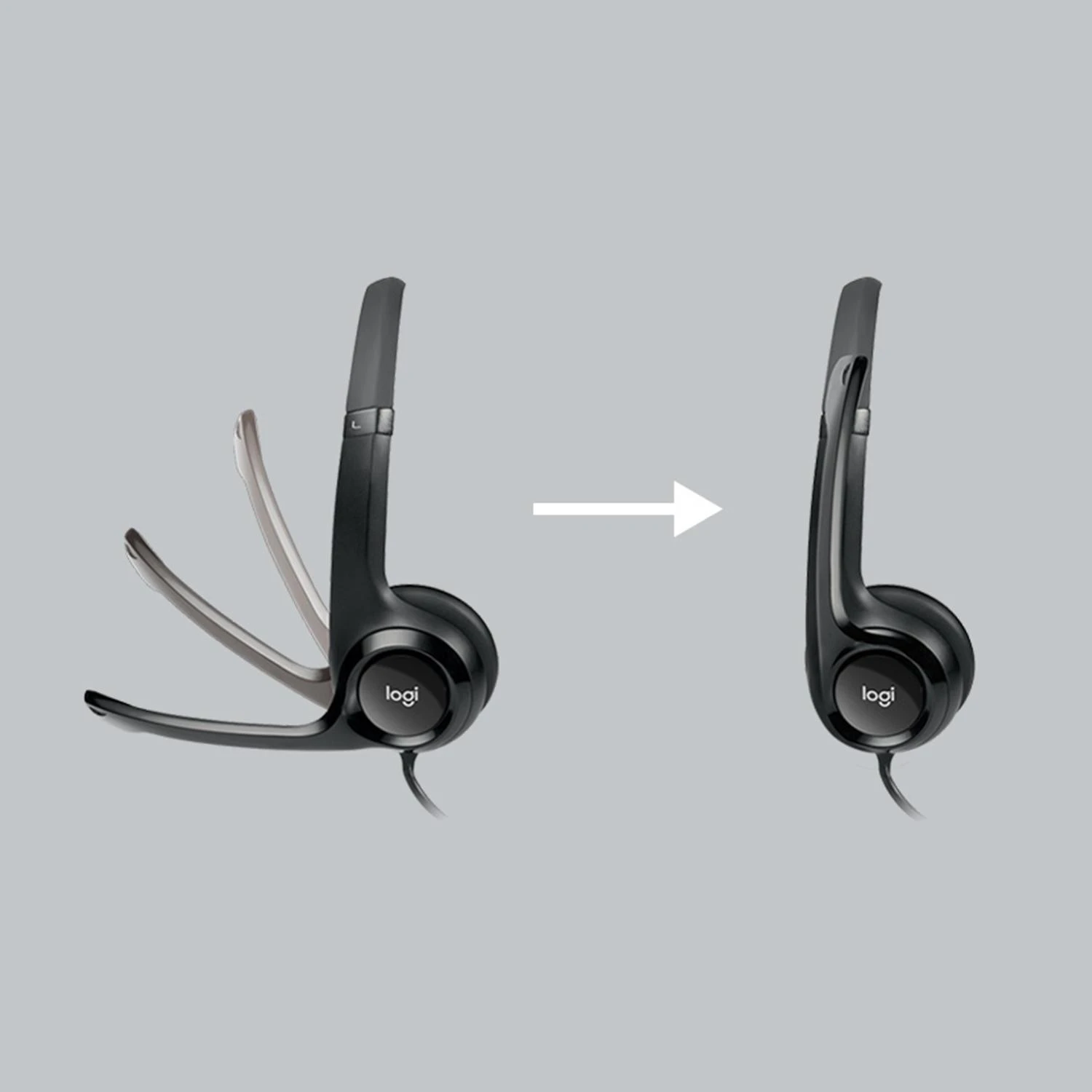 Universalios ausinės Logitech H390, su mikrofonu, USB jungtis