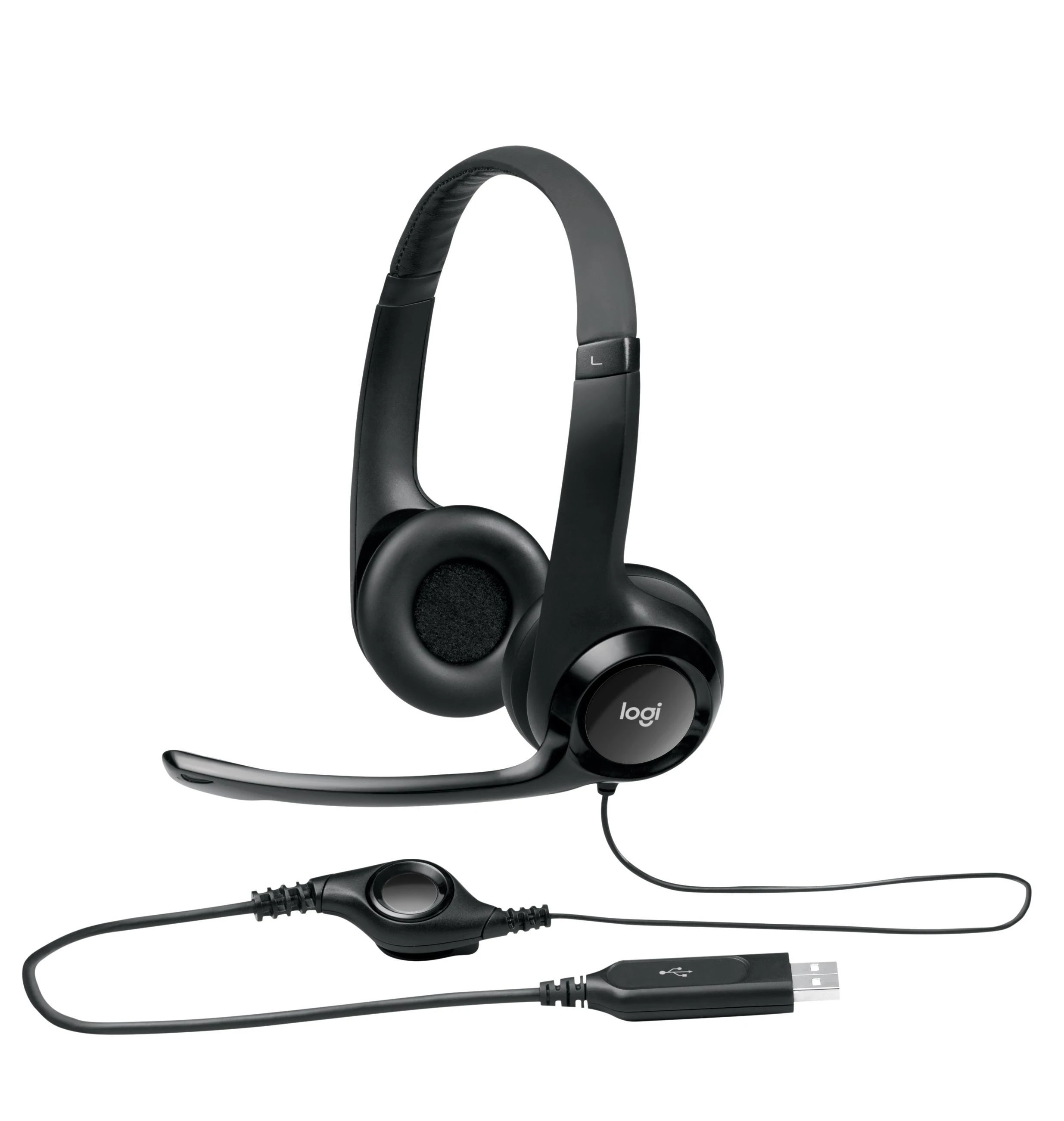Universalios ausinės Logitech H390, su mikrofonu, USB jungtis