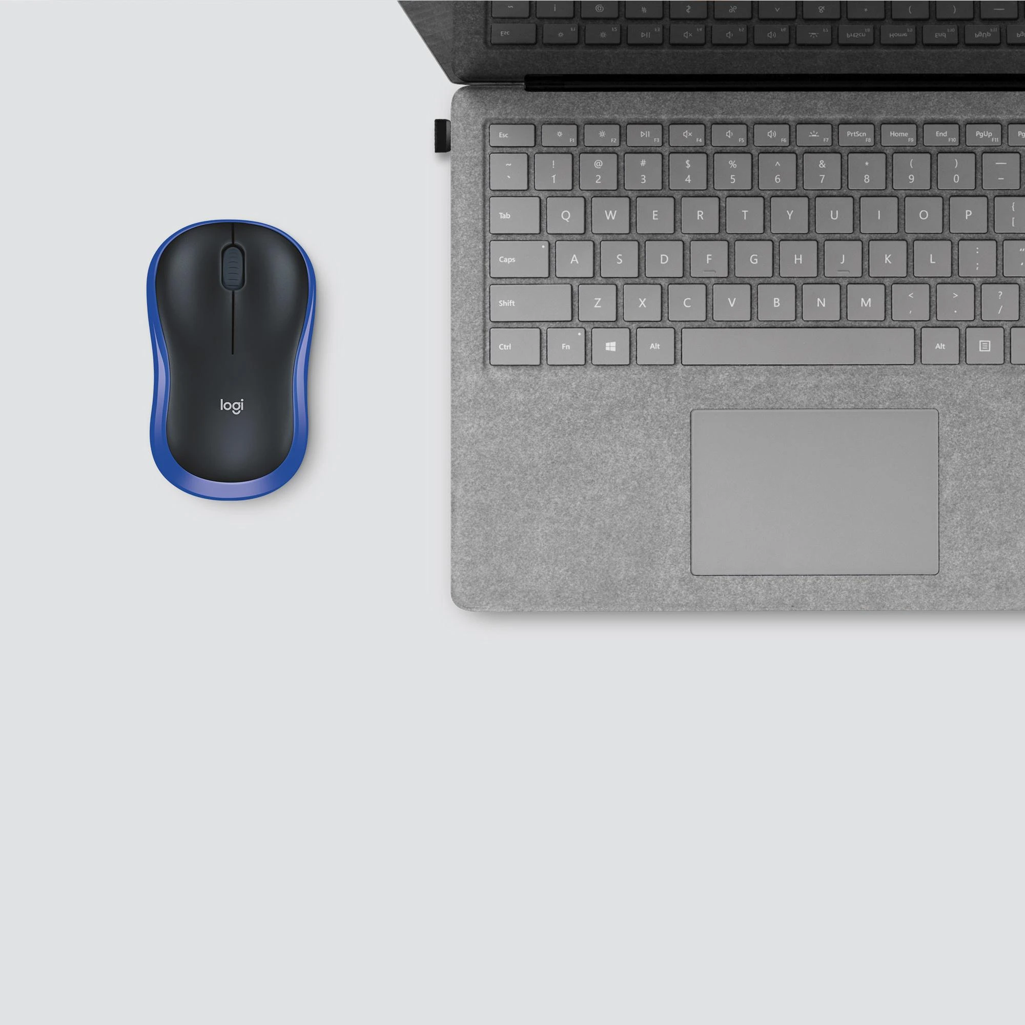 Bevielė pelė Logitech M185, Mėlyna