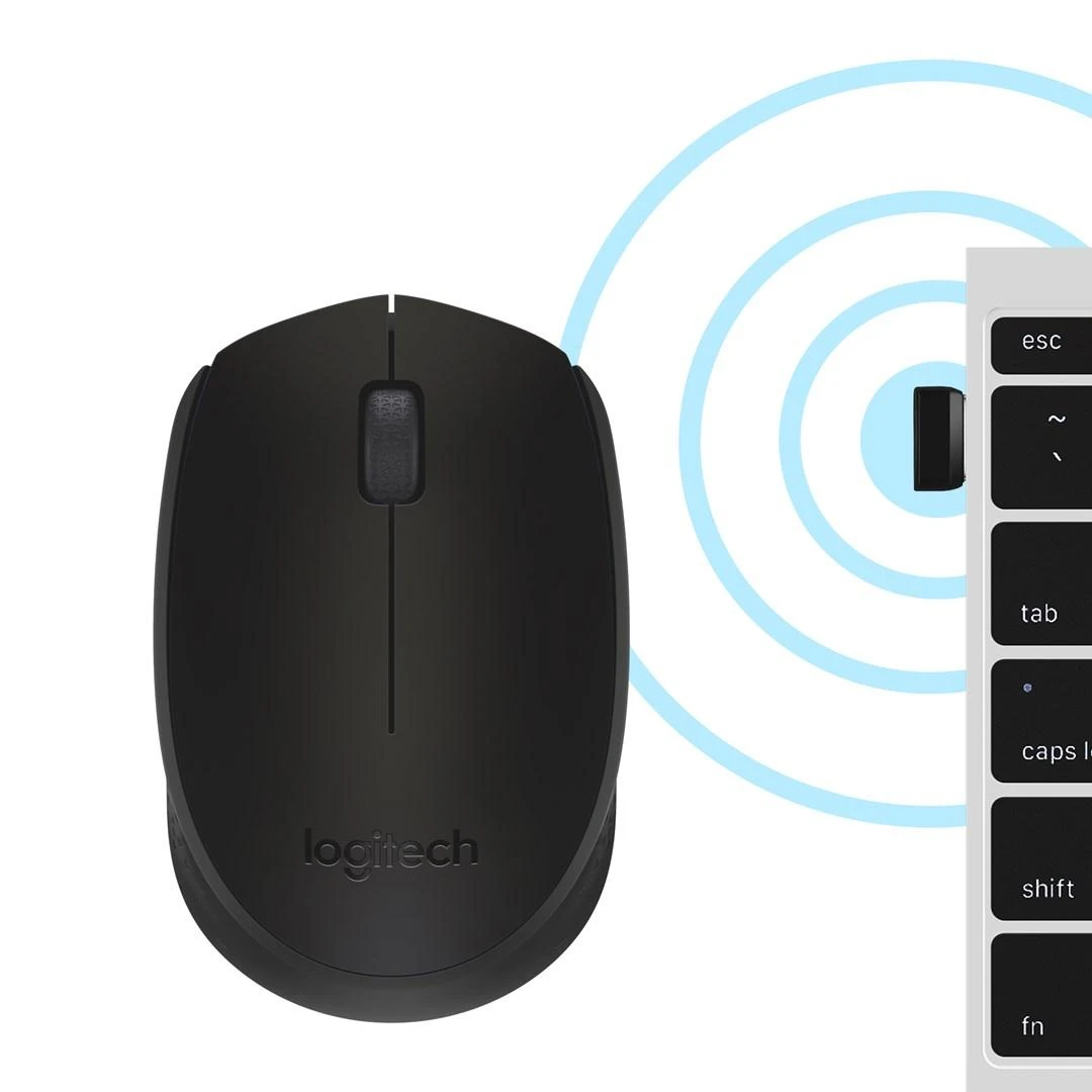 Belaidė pelė Logitech B170, Juoda