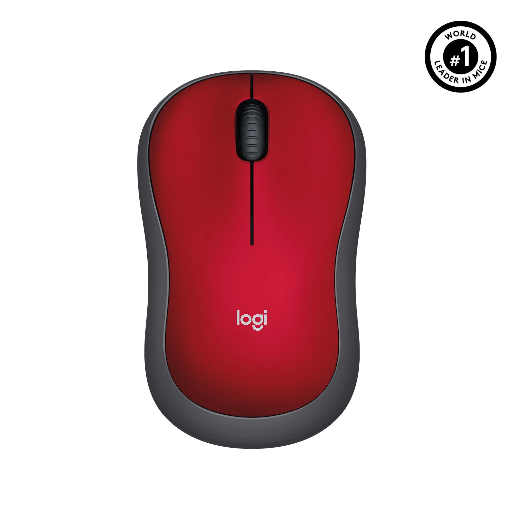 Bevielė pelė Logitech M185. Raudona
