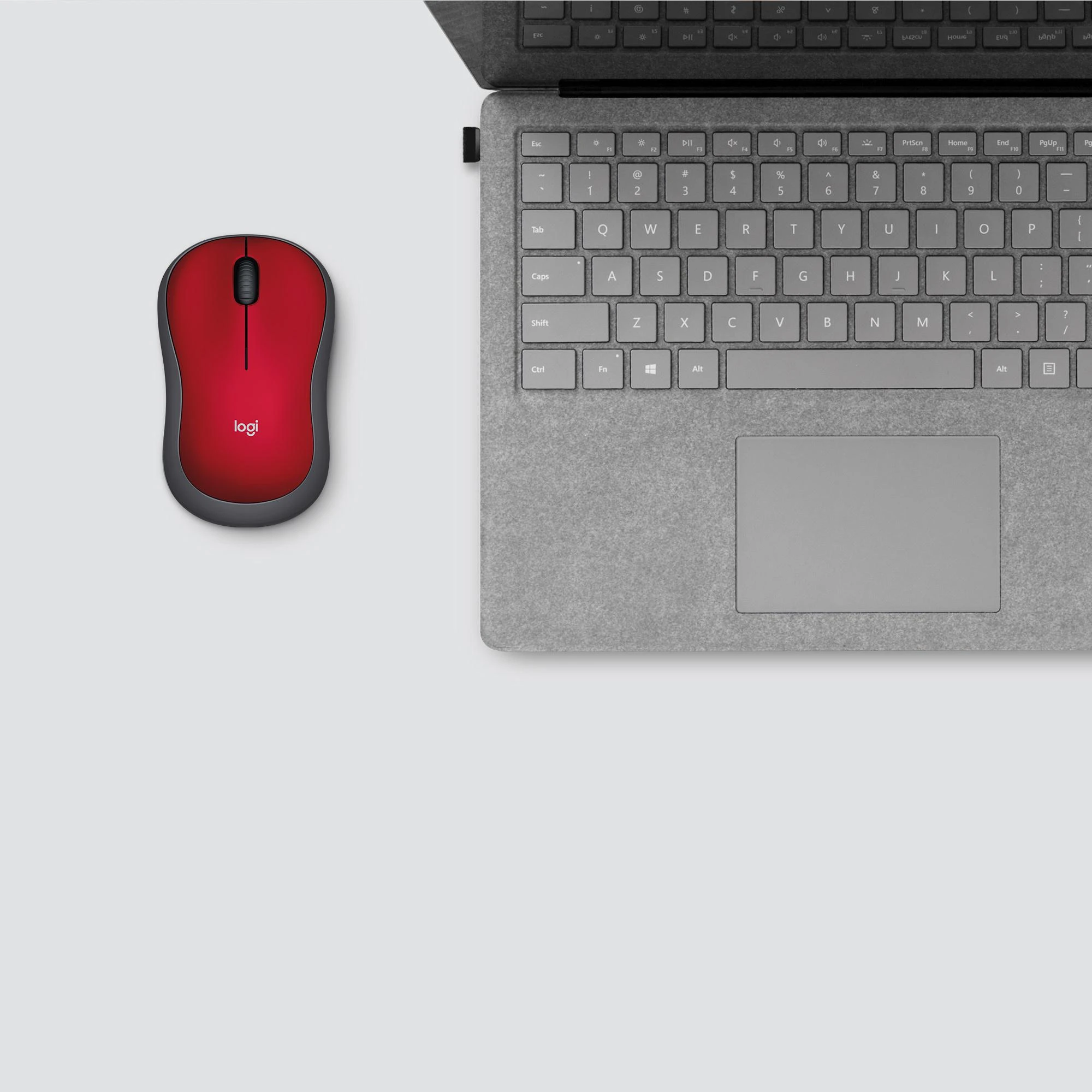 Bevielė pelė Logitech M185. Raudona
