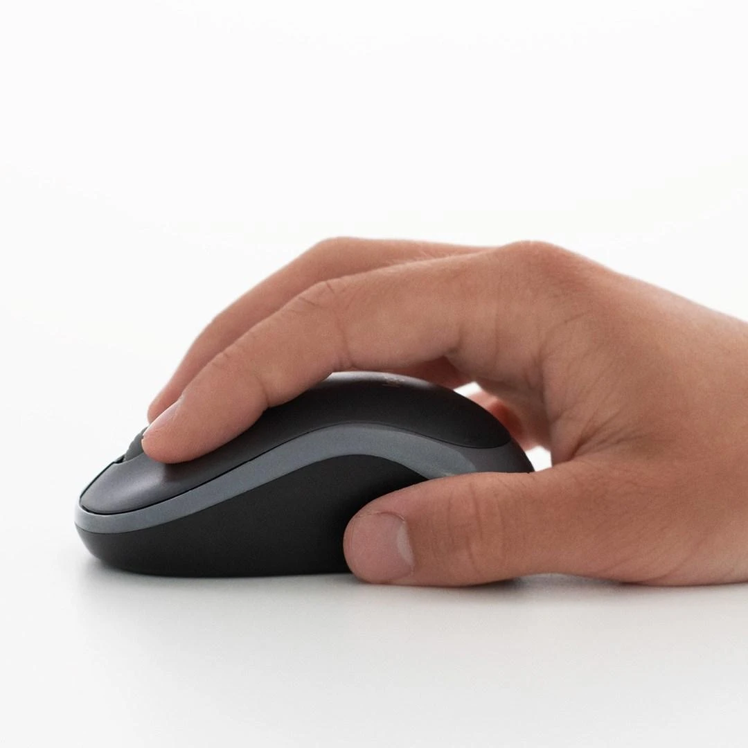 Bevielė pelė Logitech M185 pilka