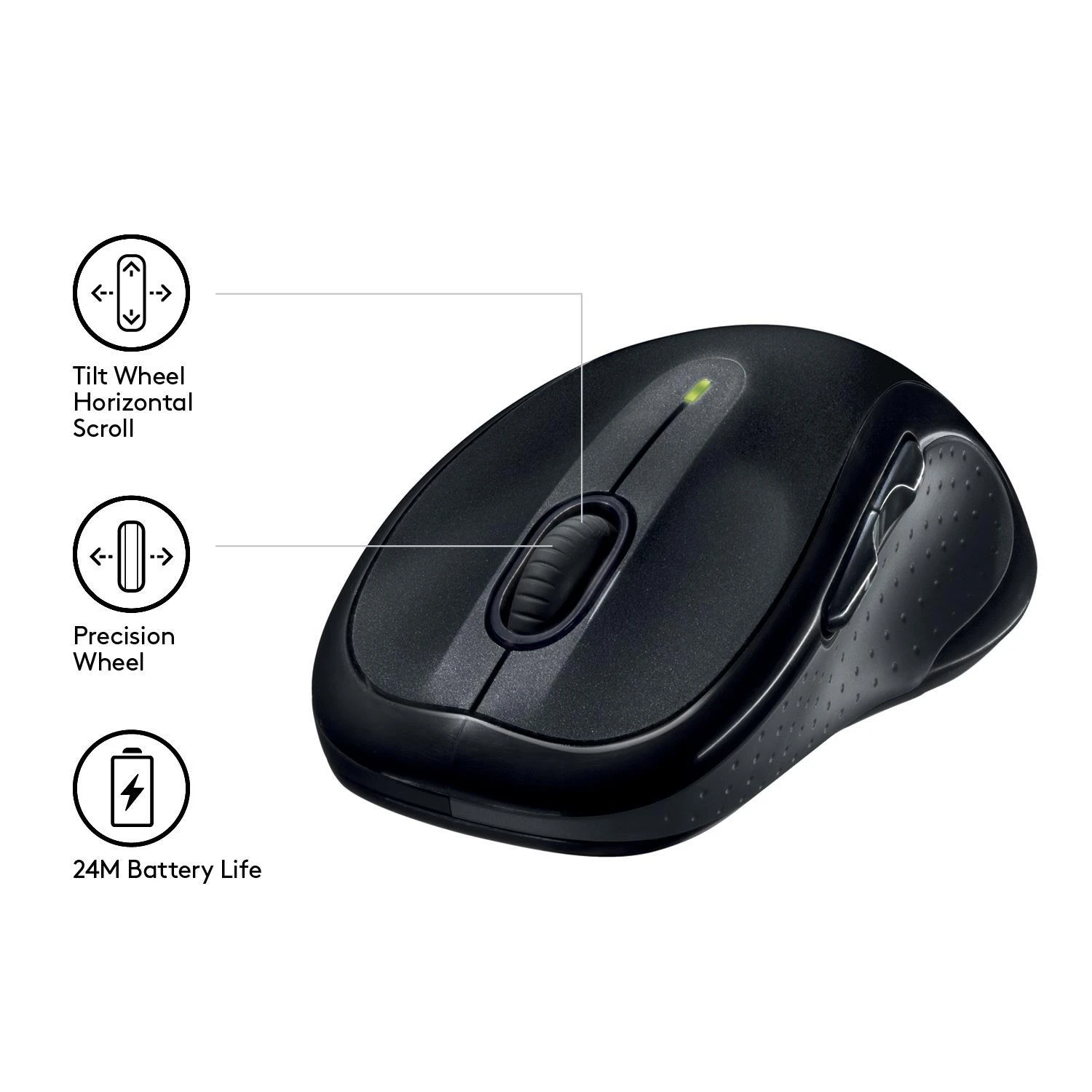 Logitech M510 kompiuterinė pelė Radijo dažnio belaidė Lazeris
