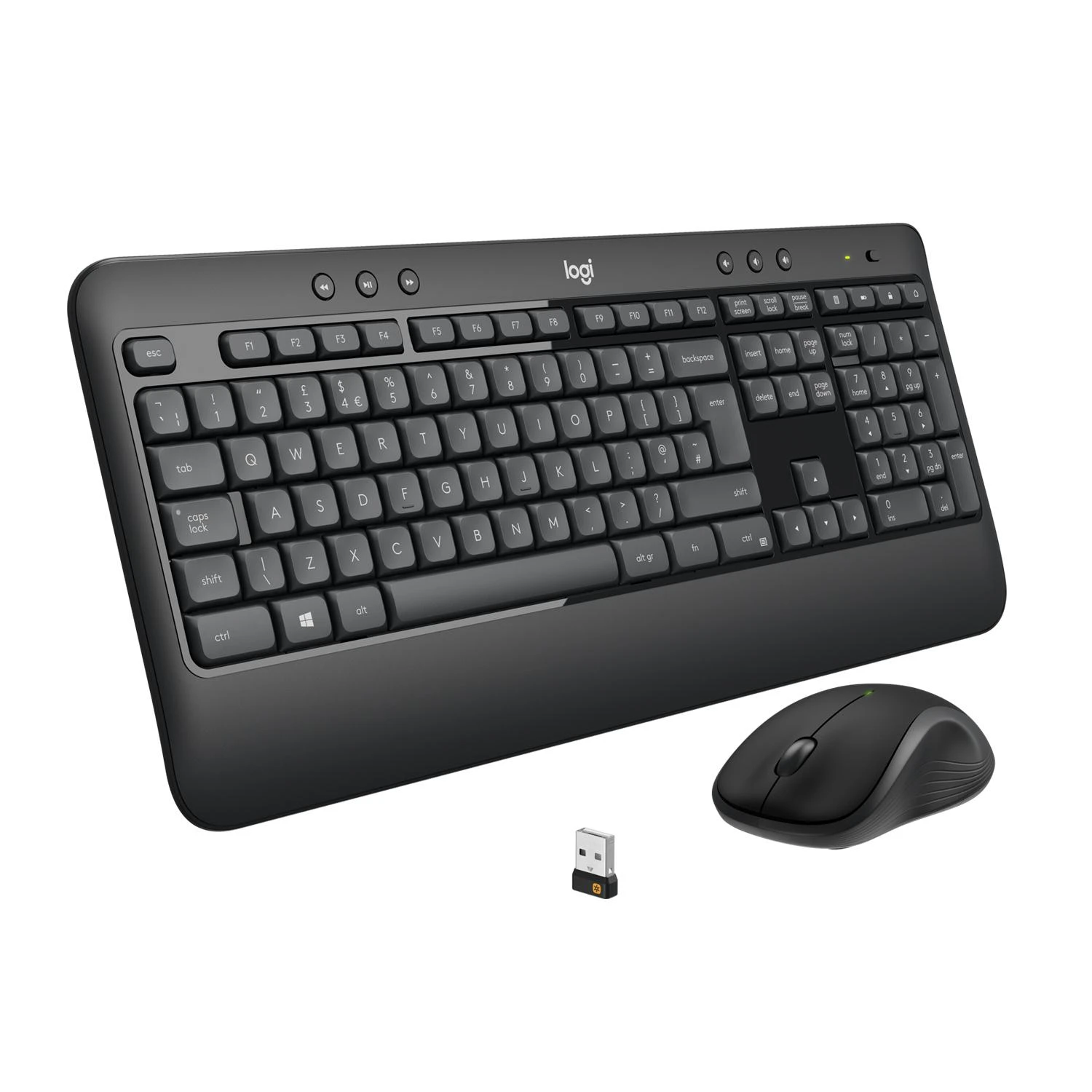 Belaidis pelės ir klaviatūros rinkinys Logitech MK540 Advanced, išdėstymas: US tarptautinis (Qwerty)