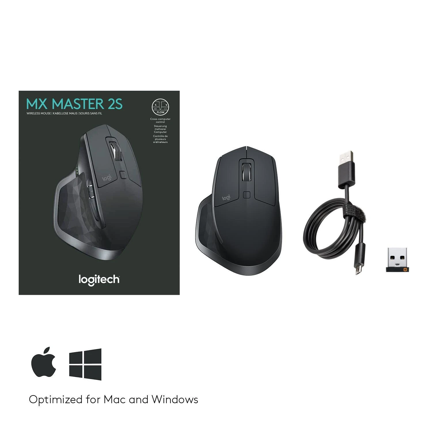 Belaidė pelė Logitech® MX Master 2S Grafito spalvos