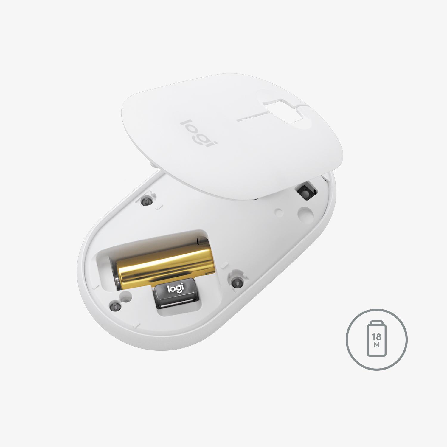 Minimalistinė moderni ir tyli belaidė pelė Logitech Pebble M350, Grafito spalvos
