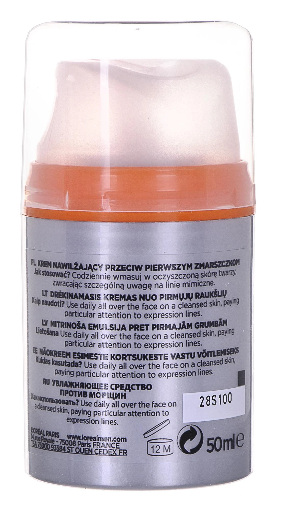 L'Oreal Paris Men Expert Stop Wrinkles kremas nuo raukšlių, 50 ml